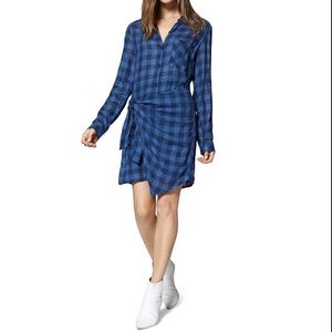 Sanctuary Wrap Front Shirt Dress
